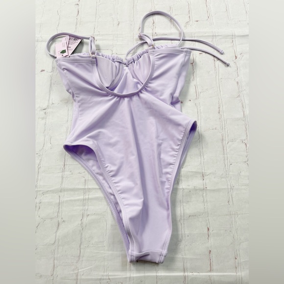 Wild Fable NWT Lilac one piece swimsuit extra cheeky - Picture 6 of 7